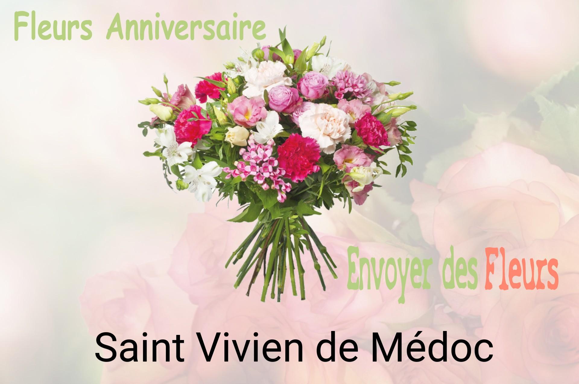 Bouquet de fleurs d’anniversaire livré à Saint-Vivien-de-Médoc