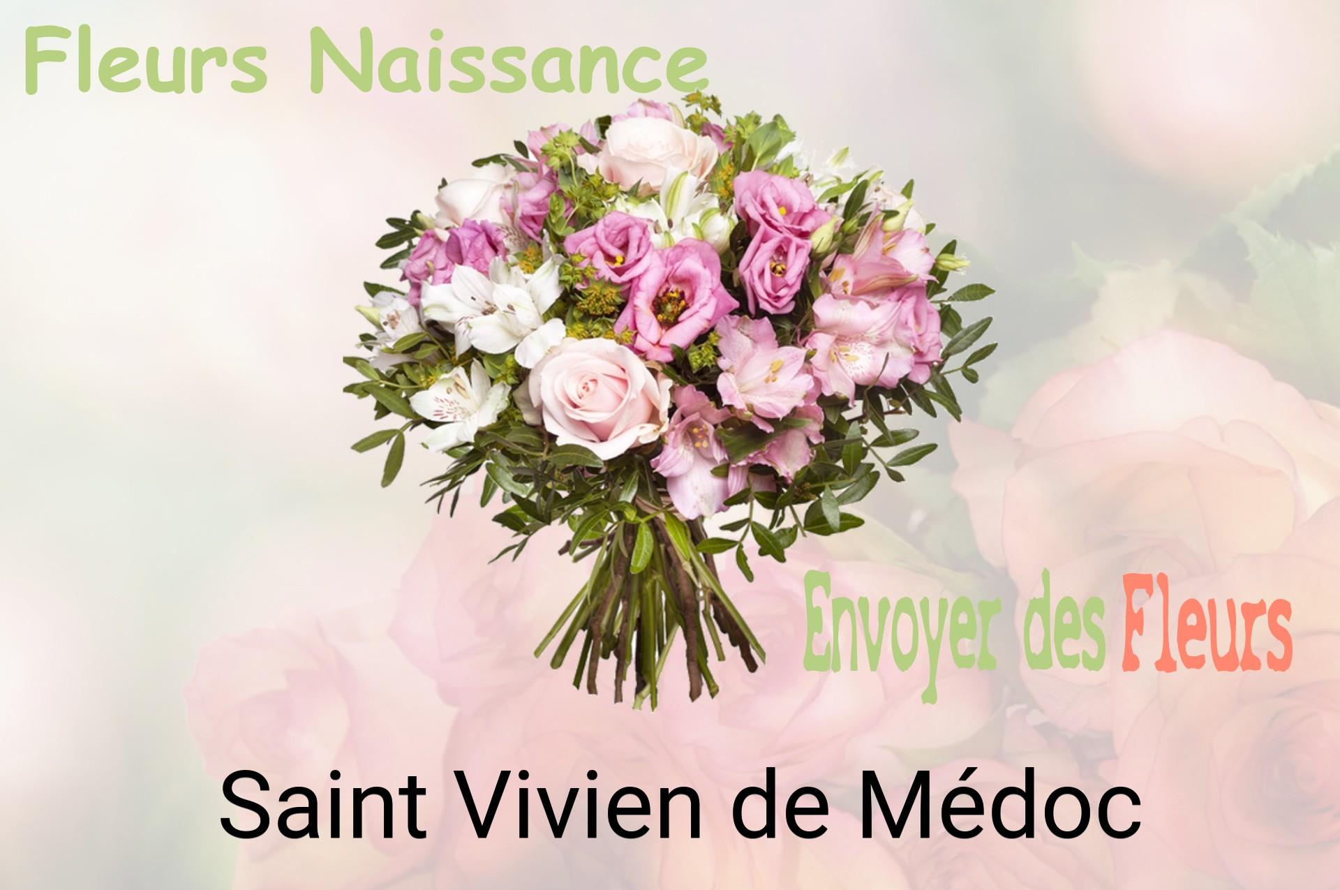 Bouquet de fleurs de naissance livré à Saint-Vivien-de-Médoc